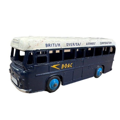 123 - Dinky Double Deck Bus Dunlop The World's Master Tyres No. 290 and B.O.A.C Coach No. 283, generally e... 