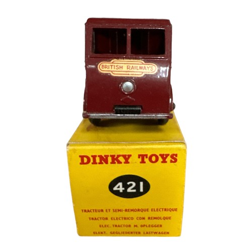 125 - Dinky Electric Articulated Lorry No. 421, generally excellent in good plus box (marking to one side)... 