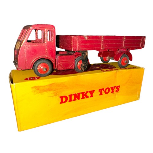 125 - Dinky Electric Articulated Lorry No. 421, generally excellent in good plus box (marking to one side)... 