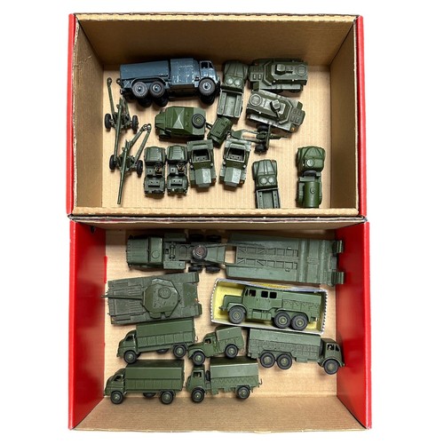 76 - Dinky military unboxed collection, generally excellent to good, with Medium Artillery Tractor includ... 