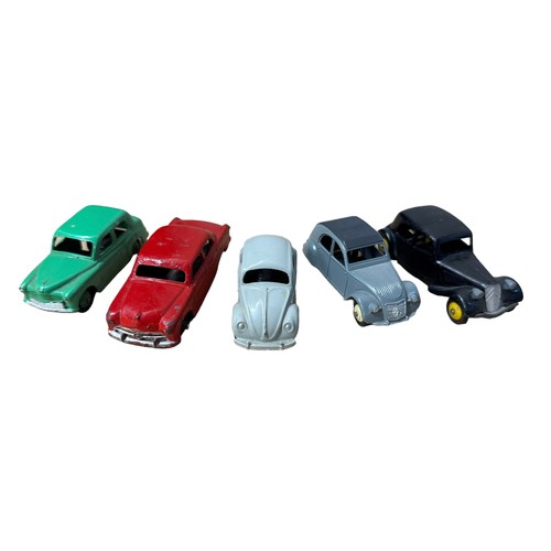 65 - Dinky unboxed car collection, generally excellent to good, with French Dinky Citroen 11BL No. 24n an... 