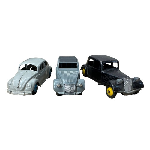 65 - Dinky unboxed car collection, generally excellent to good, with French Dinky Citroen 11BL No. 24n an... 