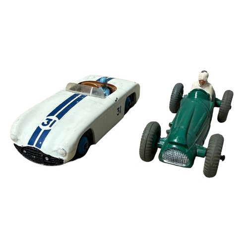 60 - Dinky unboxed racing car collection, generally excellent to good plus, with MG Midget red No. 108, C... 