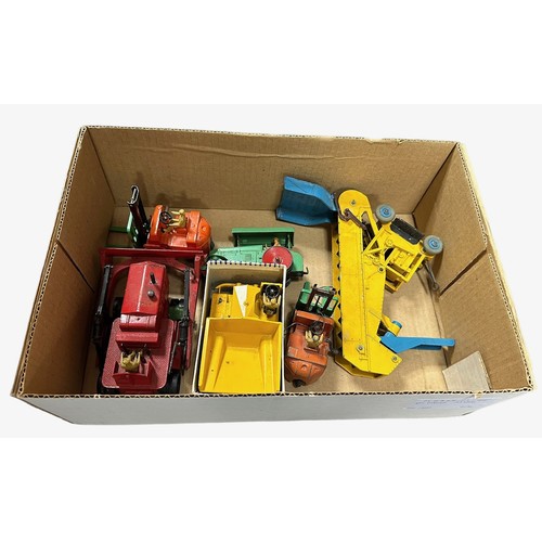 73 - Dinky unboxed Construction collection, generally excellent to good, with Heavy Duty Tractor (without... 