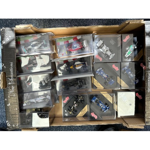 172 - 1/43rd scale Formula One collection, generally mint to excellent in excellent plastic cases or boxes... 