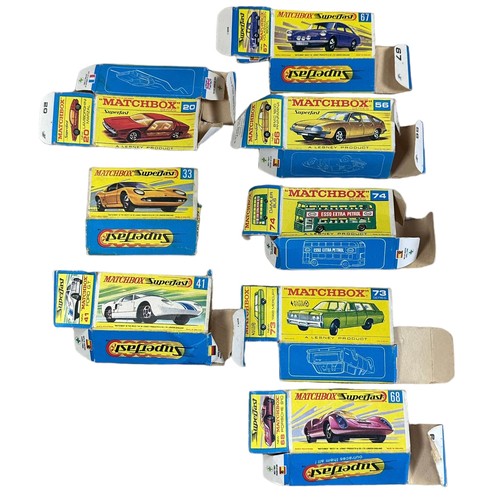 133 - Matchbox 1-75 regular wheels, generally excellent in good plus boxes, with Land Rover Fire Tender wi... 