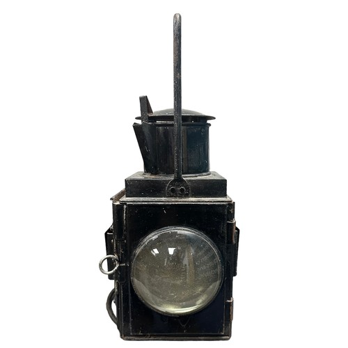 268 - British Railways Guards Van Double Bullseye Side Lamp, converted to electric.  Height 45cm.