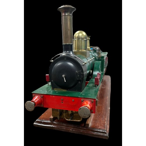 311 - 3½ gauge live steam LBSC green Jenny Lind 2-2-2 locomotive and tender, generally excellent, built an... 