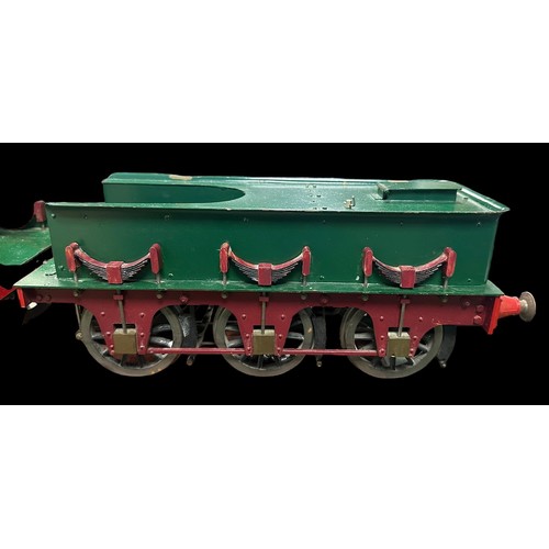 311 - 3½ gauge live steam LBSC green Jenny Lind 2-2-2 locomotive and tender, generally excellent, built an... 