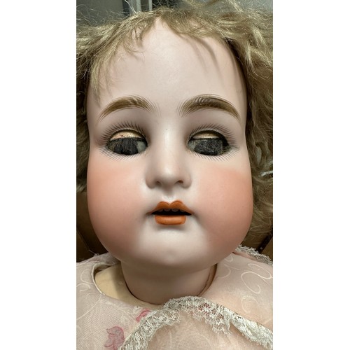 216 - Kammer & Reinhardt / Simon & Halbig bisque head 28” doll. Head by Simon & Halbig, body by Kammer & R... 