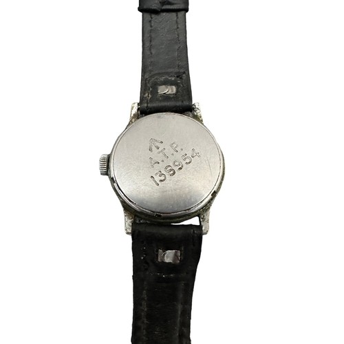 120 - Timor - Second World War Army Trade Pattern (ATP) c1942 issue stainless steel wristwatch,  Arabic nu... 