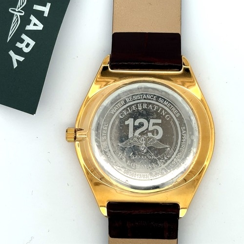 121 - An unused Rotary Ultra Slim watch, GS08013/03 (16550). Gold PVD stainless steel case with profile of... 