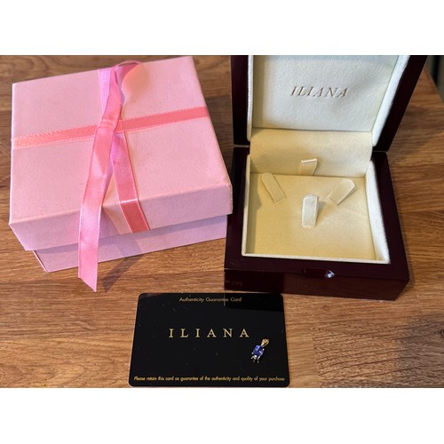 1 - An Iliana 18ct gold and tanzanite pendant in Iliana box with guarantee card. Total weight 0.91g.
Ple... 