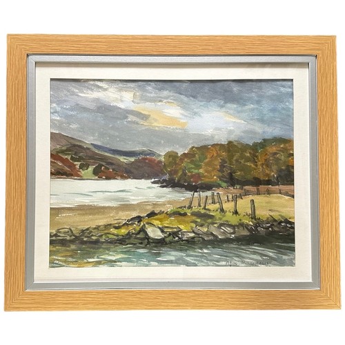 405 - Peter Coate (British, 1926-2016) – ‘Afon Mawddach’ watercolour on paper landscape of Afon Mawddach. ... 