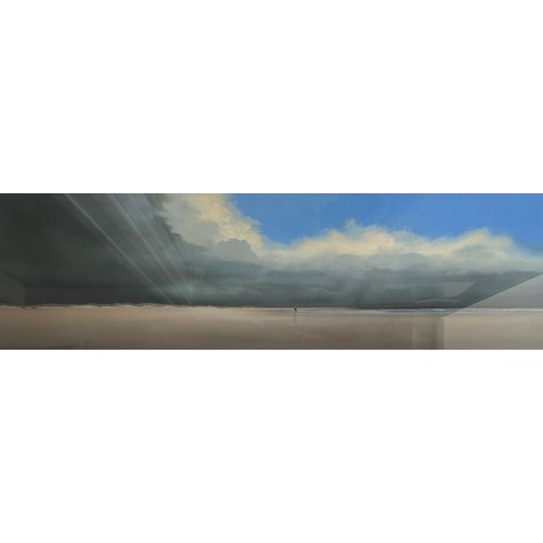 368 - Lawrence Coulson (British, b.1962), Seascape, Limited Edition Print of a vast beach scene with a wal... 