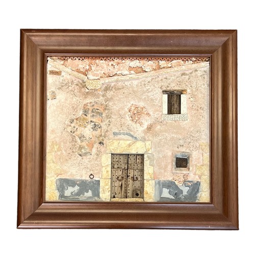 414 - Bernat Moyà (Spanish, Contemporary), Old Town House Mallorca, three dimensional sculptural framed re... 