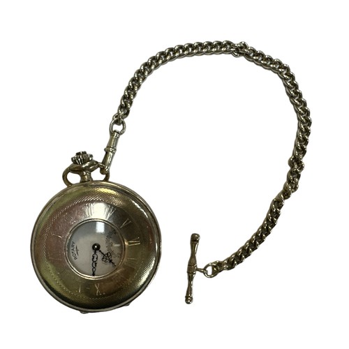 105 - Rotary, Rotary 17 Jewels Incabloc silver Pocket Watch, Swiss Made, hallmarked to inside front, with ... 