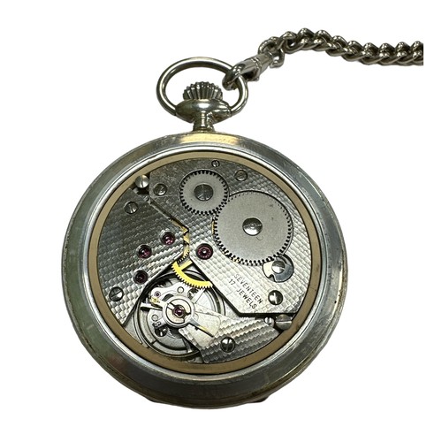 105 - Rotary, Rotary 17 Jewels Incabloc silver Pocket Watch, Swiss Made, hallmarked to inside front, with ... 