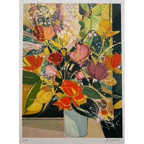 381 - Camille Hilaire (French, 1916-2004), ‘Bouquet vase blanc’ (1989), colour lithograph on paper, signed... 