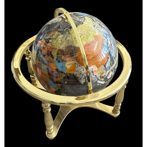 316 - Large modern ‘gemstone’ globe, on stand, with compass inbuilt to base. Height 42cm. Buyer to collect... 