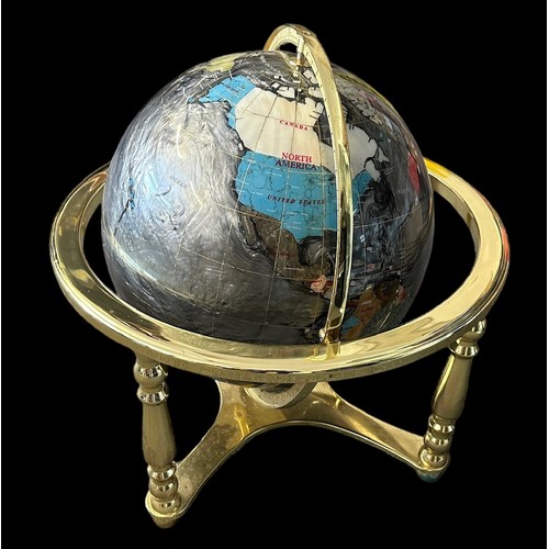 316 - Large modern ‘gemstone’ globe, on stand, with compass inbuilt to base. Height 42cm. Buyer to collect... 