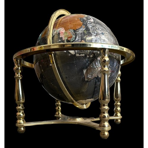 316 - Large modern ‘gemstone’ globe, on stand, with compass inbuilt to base. Height 42cm. Buyer to collect... 