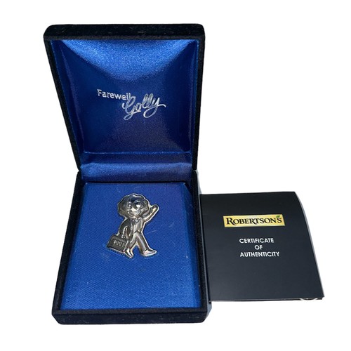 161 - Robertson's 2001 Silver Plated Farewell badge in presentation box together with Certificate of Authe... 