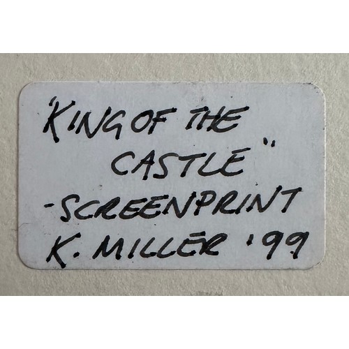 372 - Kate Miller (Contemporary), ‘King of the Castle’ limited edition colour screen print (1999), titled,... 