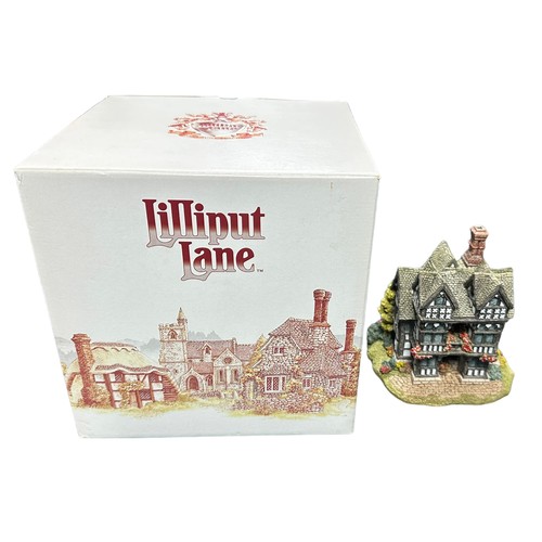 275 - Lilliput Lane collection with St Paul's Cathedral L2370, Tower Bridge L2213, The Priest's House, Jun... 