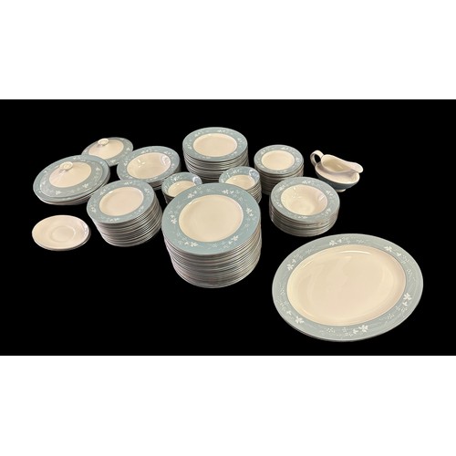 210 - Royal Doulton Reflection patterned mainly dinner collection, generally excellent to good plus, some ... 