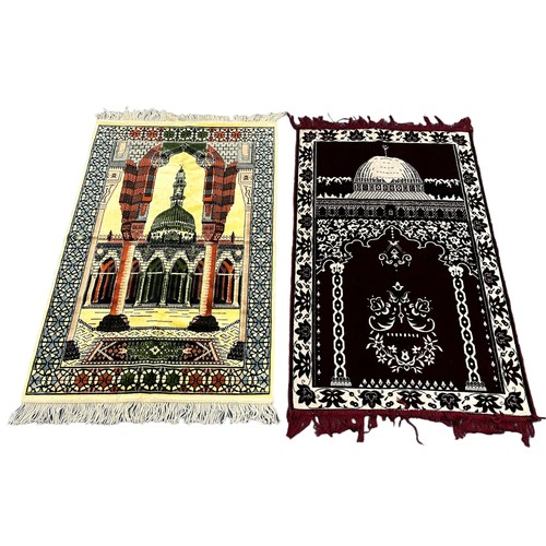 320 - A pair of prayer rugs from United Arab Emirates (UAE), each approx. 105cm x 67cm. Qty 2