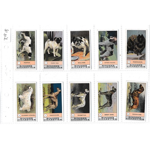 314 - Edwards, Ringer & Bigg (E.R.B.) 1908 Dog Series Klondyke back complete set of 23 in excellent condit... 