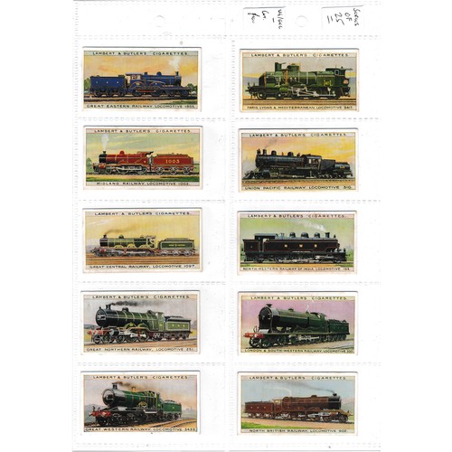 316 - Lambert & Butler 1912 World's Locomotives complete set of 25 in very good to excellent. Cat. £135