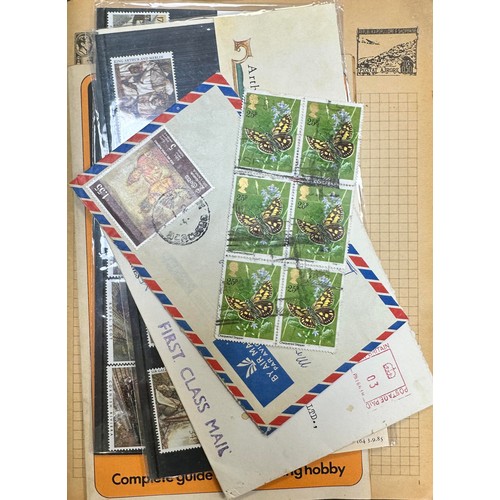 8 - World childhood stamp collection in three albums / stockbooks, to include; Australia, Belgium, China... 