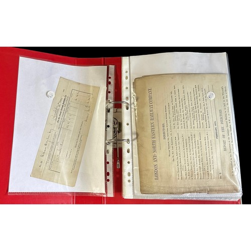 228 - 19th Century onwards UK Rail Company Share Certificates, Debentures, Dividend notices, etc., general... 