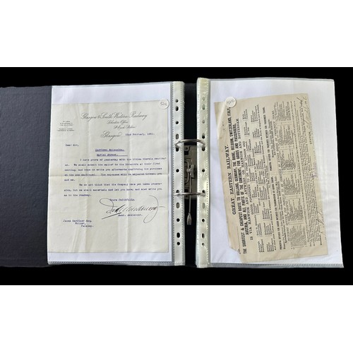 230 - Railway paper ephemera collection, 19th Century onwards, generally excellent to good, loose in plast... 