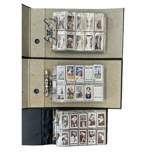 305 - Collection of cigarette cards in good to very good condition, with complete and part sets in 3 album... 