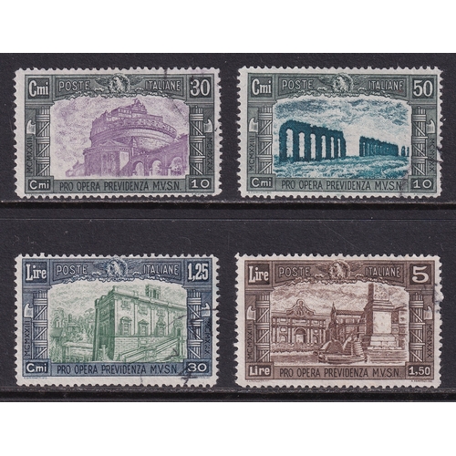 65 - Italy 1930 Third National Issue (SG 278-281), Used, Cat Val £300.