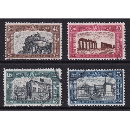 63 - Italy, 1926 First National Defence Issue (SG 204-207), Used, Cat Val £200