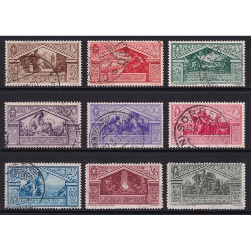 66 - Italy 1930 Birth Bimillenary of Virgil Postage set (SG 290-298), Used, Cat Val £620.