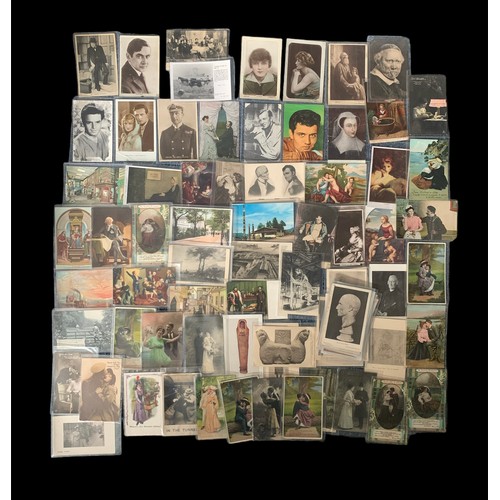 247 - Miscellaneous, interesting postcard collection in sleeves, various including Artworks, British Museu... 