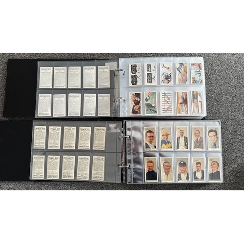 298 - Collection of cigarette cards, complete sets sleeved in 5 albums, in very good to excellent conditio... 