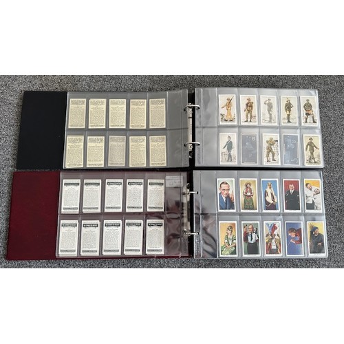 298 - Collection of cigarette cards, complete sets sleeved in 5 albums, in very good to excellent conditio... 