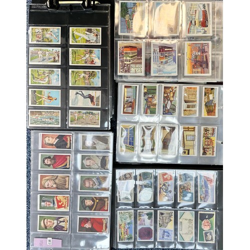 302 - Collection of cigarette cards, mainly complete sets in 5 albums, generally in very good to excellent... 