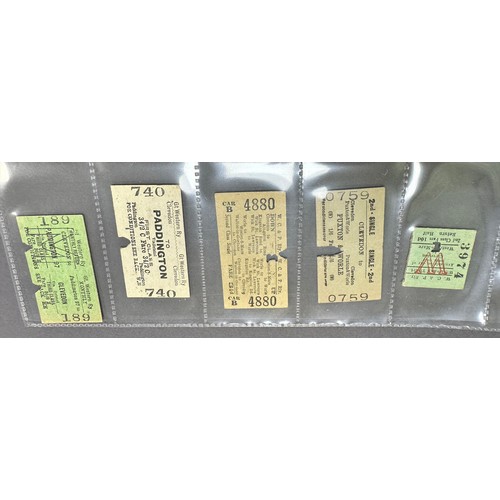 235 - Collection of train tickets (220+), all in plastic sleeves, in good to very good condition with seas... 