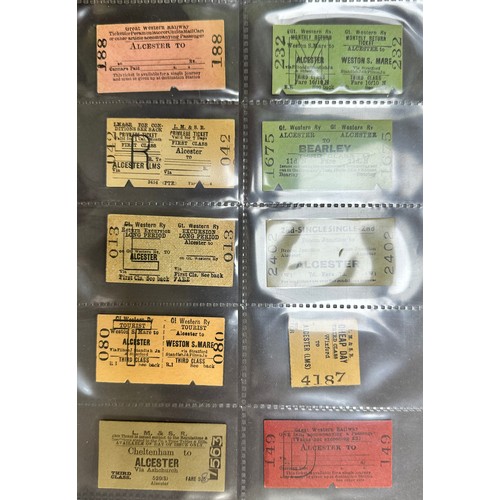 235 - Collection of train tickets (220+), all in plastic sleeves, in good to very good condition with seas... 