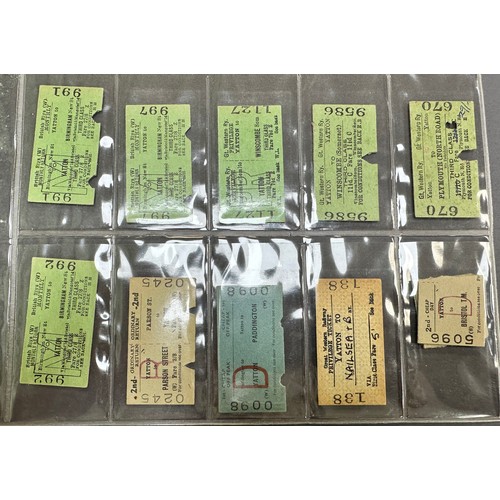 235 - Collection of train tickets (220+), all in plastic sleeves, in good to very good condition with seas... 