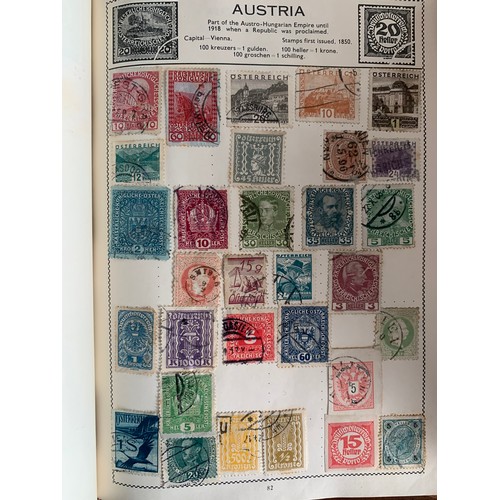 5 - World stamp collection in childhood boxed well-filled The Novaleaf Illustrated Stamp Album (with ori... 