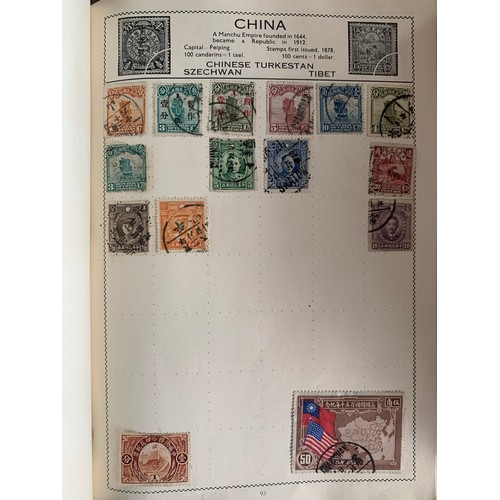 5 - World stamp collection in childhood boxed well-filled The Novaleaf Illustrated Stamp Album (with ori... 