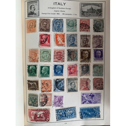 5 - World stamp collection in childhood boxed well-filled The Novaleaf Illustrated Stamp Album (with ori... 